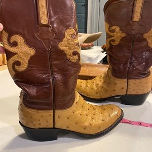 Lucchese ostrich cowboy / western boots 6.5D men’s.